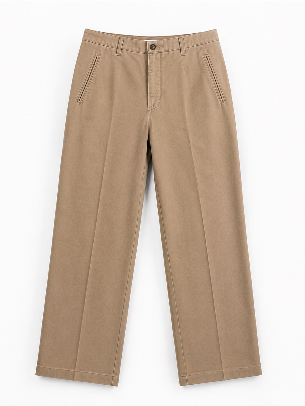 NWOT Northern Reflections Straight Leg Cotton Pants – Taupe – Size 6 - Picture 1 of 10